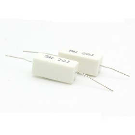 2x Résistance Céramique 5w - 20ohm Ciment Axial  34res161