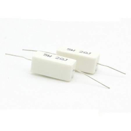 2x Résistance Céramique 5w - 20ohm Ciment Axial  34res161