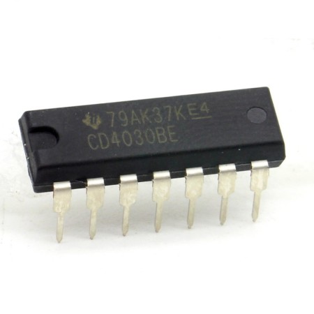 Circuit intégré CD4030BE Quad Exclusive OR Gate DIP-14 Texas 213ic084