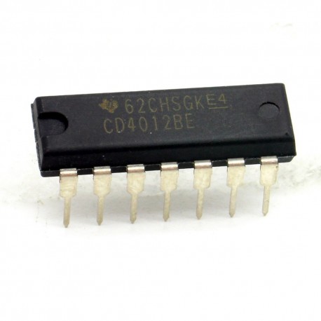Circuit intégré CD4012BE CMOS Nand Gates DIP-14 Texas