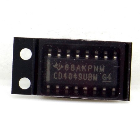 Circuit CD4049UBDRG4 Hex Buffer-Converters SOIC-16 Texas 214ic101