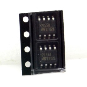 2x Circuit TJM4558CDT Wide band dual op-amps SOIC-8 ST 215ic108