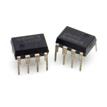 2x Circuit TL072CP Low Noise J-fet Op-Amp DIP-8 - Texas - 215ic112