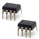 2x Circuit UA741CP Single Op-Amp DIP-8 - 215ic117