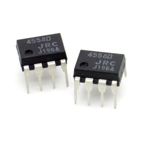 2x Circuit NLM4558D 4558D Dual Op-Amp DIP-8 - JRC