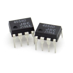 2x Circuit NJM4558D 4558D Dual Op-Amp Wide Band DIP-8 - JRC - 216ic127