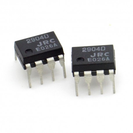 2x Circuit Intégré NJM2904D Dual Op-Amp DIP-8 - JRC