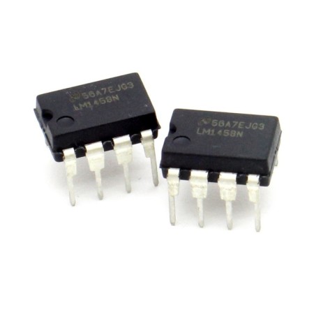 2x Circuit Intégré LM1458N Dual Op-Amp DIP-8 - National - 217ic136