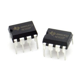 2x Circuit NE5532P  Dual Low Noise Op-Amp  DIP-8 - Texas instruments