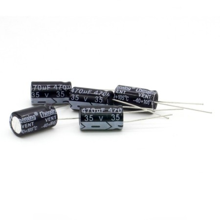 5x Condensateur 470uf 35v - 10x17mm - Chengxing - 219con444