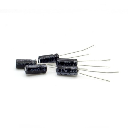 5x Condensateur 4.7uF 50V 5x11mm - Chengxing - 219con445