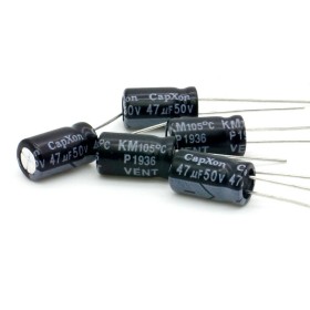 5x Condensateur 47uF 50V 6x11mm - Capxon - 218con457