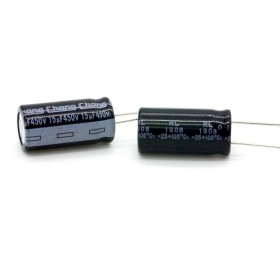 2x Condensateur 15uF 450V 10x20mm - Changzhou - 218con458