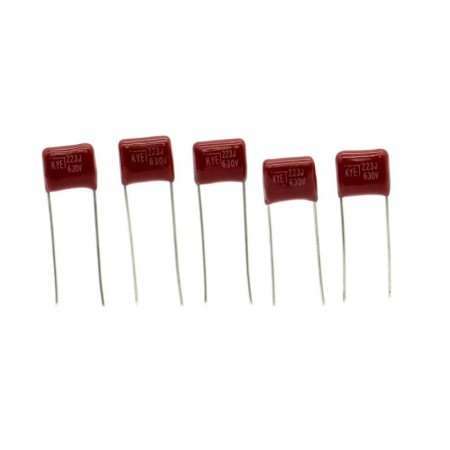 5x Condensateur CBB21 223J 22nf 630v P:7.5mm KYET 