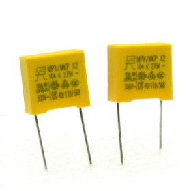 2x Condensateurs MPX MPK X2 104K 100nf  P:10mm 275V 
