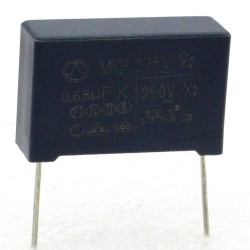 Condensateur MPK X2 0.68uf P:22.5mm 275V - Tongfeng