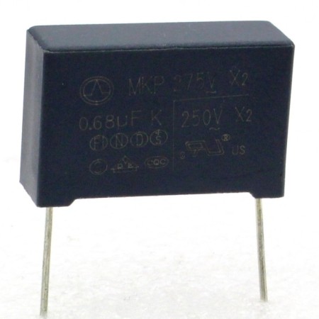 Condensateur MPK X2 0.68uf  P:22.5mm 275V - Tongfeng