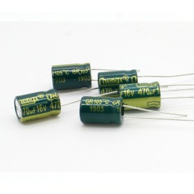 5x Condensateur 470uF 16V 8x13mm - Chengxing