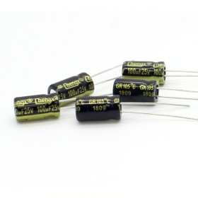 5x Condensateur 100uF 25V 6.3x11mm - Chengxing 