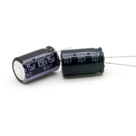 2x Condensateur 15uF 450V 12.5x20mm - Rubicon