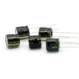 5x Condensateur 470uF 16V 8x7mm - Chengxing Black