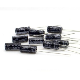 10x Condensateur 6.8uF 50V 5x11mm pas: 2.5mm - jwco