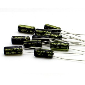 10x Condensateur 100uF 16V 5x11mm pas: 2.5mm - Chengxing - 237con551