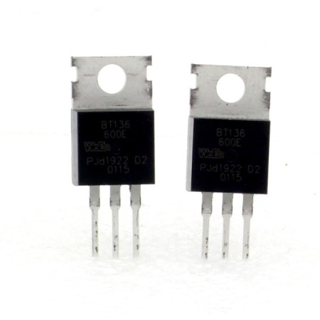 2x Triac BT136-600E - 600V - 4A - To-220 - WeEn Semicon - 129tri012