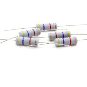 5x Résistance métal oxyde 2w - 4.7kohm - 5%