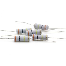 5x Résistance métal oxyde 2w - 300kohm - 5%