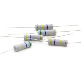 5x Résistance métal oxyde 2w - 470kohm - 5% 