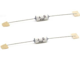 2x Resistance Fusible Axial 1ohm - 2w - 5% - 252res595