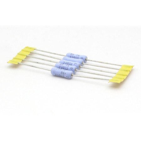5x Résistance métal oxide - 750ohm - 2W - 5% - Panasonic