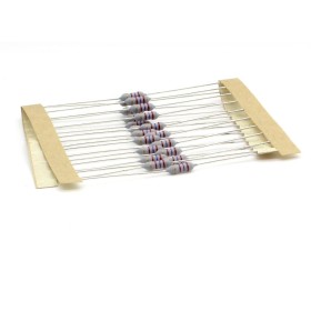 20x Résistance métal oxide - 2.7kohm -  1/4W - 5% - Uniroyal