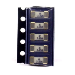 5x Fusible rapide - 2.5A 125v - 1808 SMD - 6x2.7x2.7mm Littelfuse - 220fus288