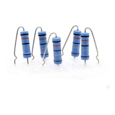 5x Résistance métal - 3kohm -  3k - 3W - 1% 
