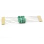 5x Résistance métal - 2ohm -  2R - 2W - 1%