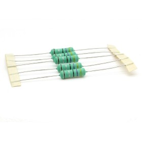 5x Résistance métal - 4.7ohm -  4R7 - 3W - 1%
