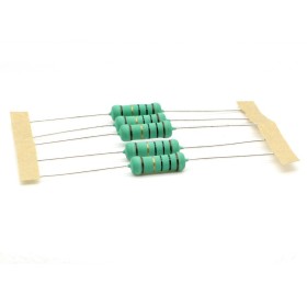 5x Résistance métal - 10ohm -  10R - 3W - 1%