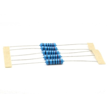 5x Résistance métal - 2Kohm -  2K - 3W - 1%