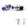 2x Commutateur PBS-110 bleu 0.5A - 250V 