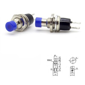 2x Commutateur PBS-110 bleu  0.5A - 250V 