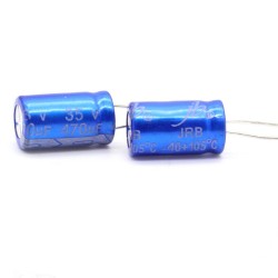 2x Condensateur Jb capacitors 100uF 100V 10x20mm 159con380 