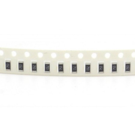 20x Resistance CMS 1206 75Kohm - 753 - 1/4w - 5% - SMD