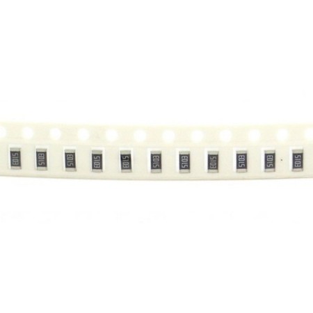 20x Résistance CMS 1206 510Kohm - 5103 - 1/4w - 1% - SMD