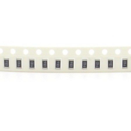 20x Résistance CMS 1206 910Kohm - 9103 - 1/4w - 1% - SMD