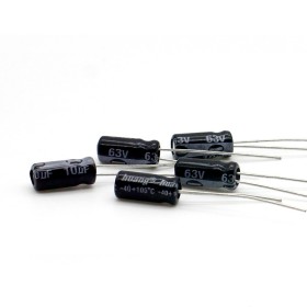 5x Condensateur 10uf 63v - 5x11mm - P: 5mm