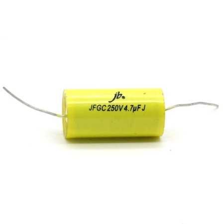 1x Condensateur polypropylène 4.7uf - 250v  17.5x32mm - Axial  JB