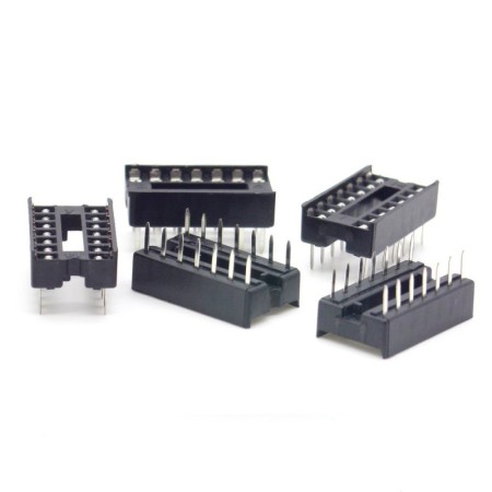 5x Support de circuits intégrés Dip-14  - Ckmtw