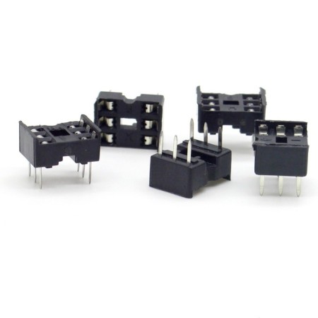 5x Support de circuits intégrés Dip-6  - BOOMELE
